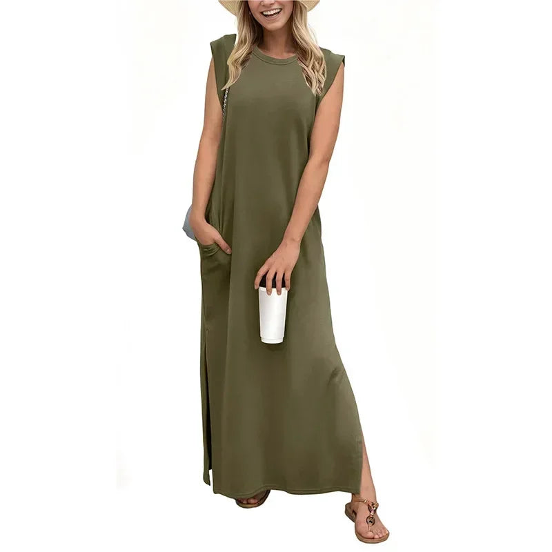 Claires™ | Simple Slit Dress