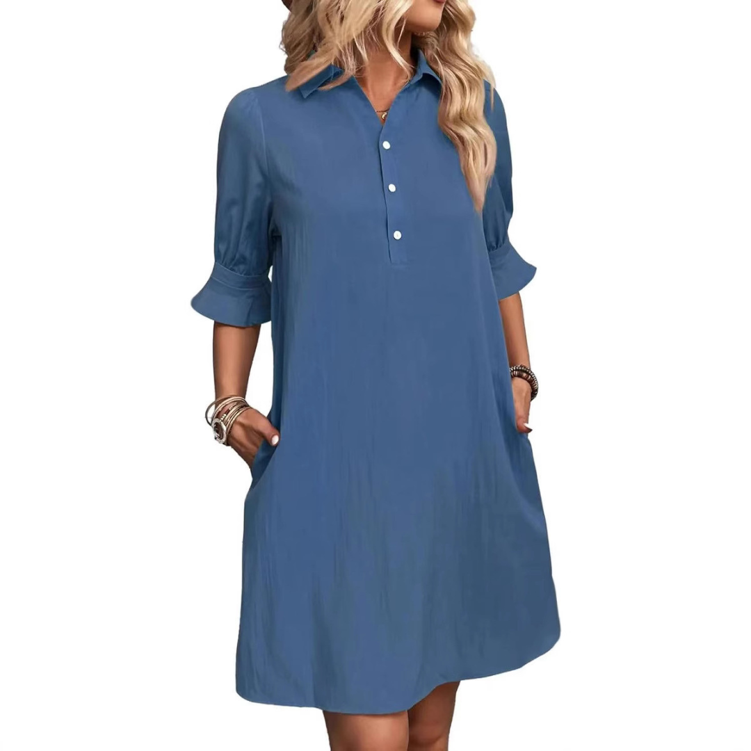Chic tunic-style top with an elegant length Dress