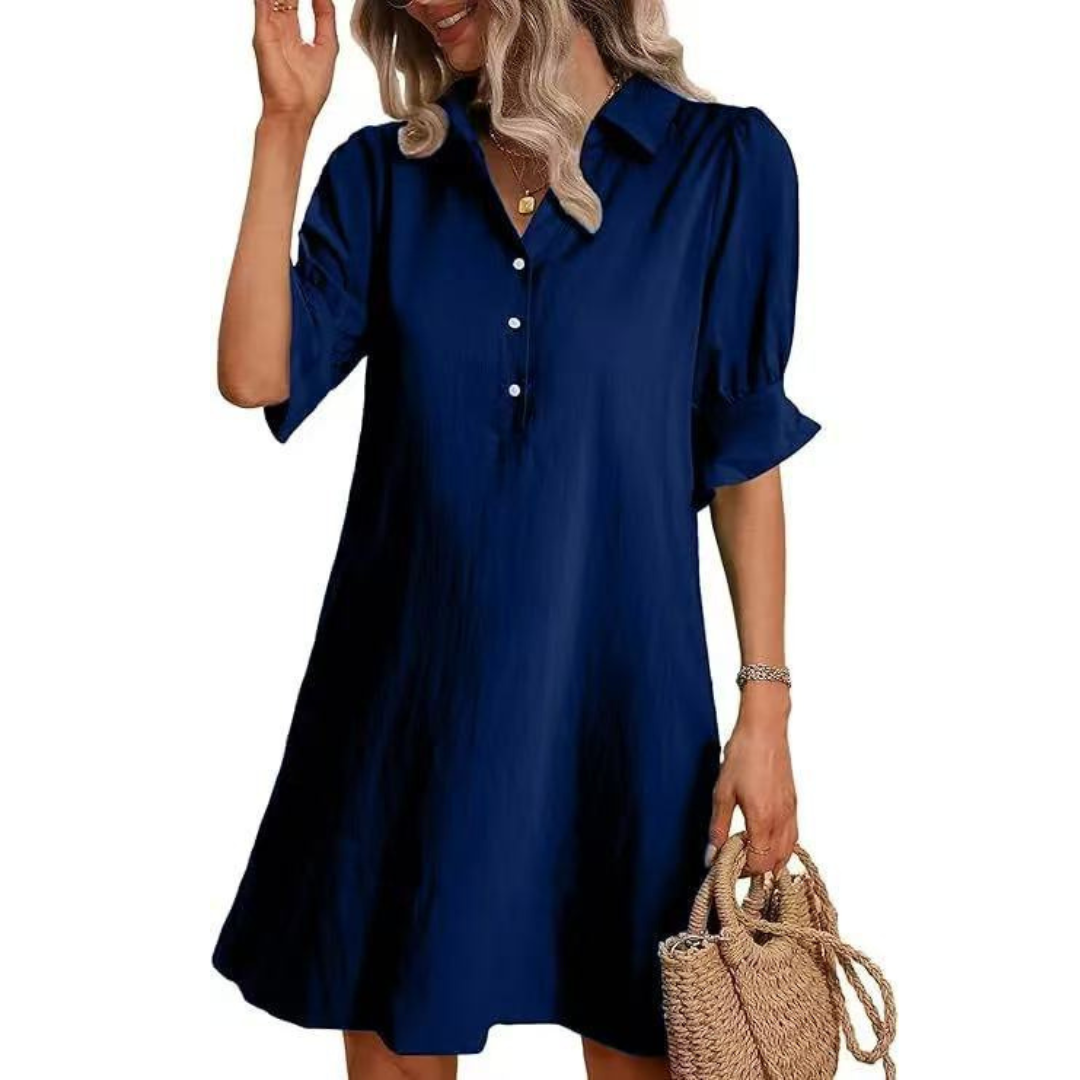 Chic tunic-style top with an elegant length Dress