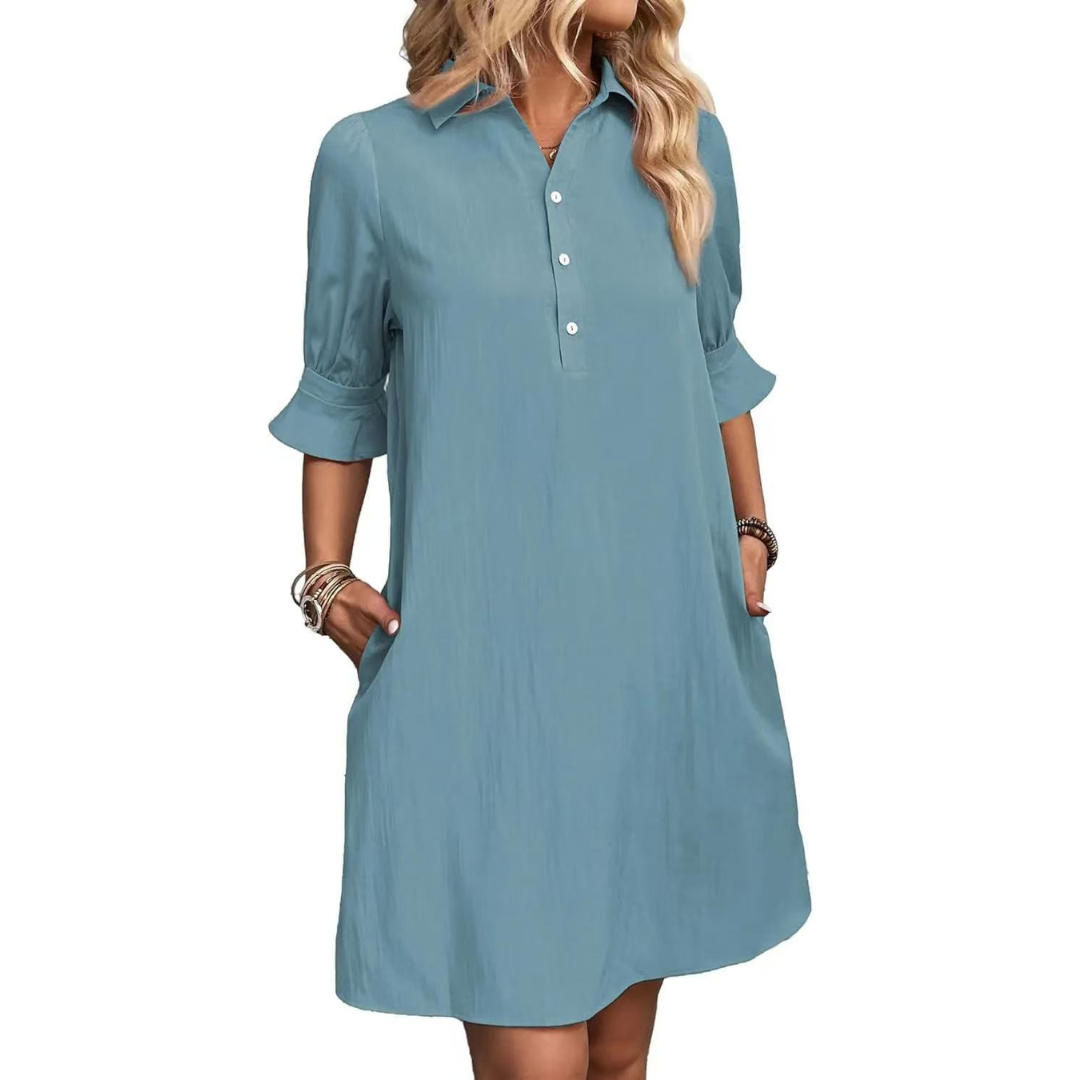 Chic tunic-style top with an elegant length Dress