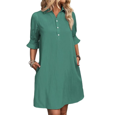 Chic tunic-style top with an elegant length Dress
