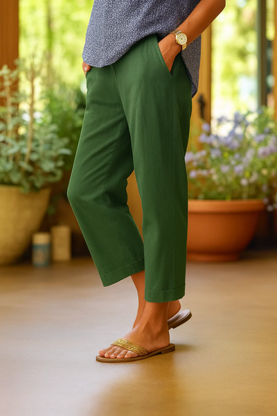 BRIGIDA | SUMMER TROUSERS IN LINEN AND COTTON